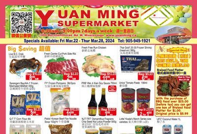 Yuan Ming Supermarket Flyer March 22 to 28