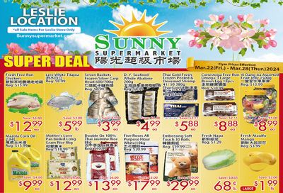Sunny Supermarket (Leslie) Flyer March 22 to 28