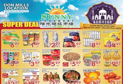 Sunny Foodmart (Don Mills) Flyer March 22 to 28