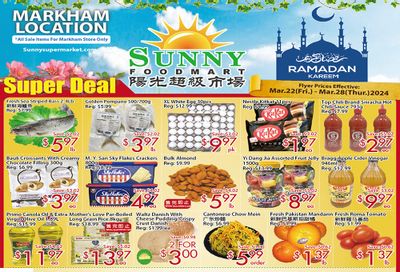 Sunny Foodmart (Markham) Flyer March 22 to 28