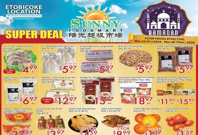 Sunny Foodmart (Etobicoke) Flyer March 22 to 28