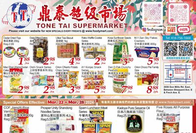 Tone Tai Supermarket Flyer March 22 to 28