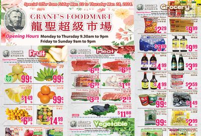 Grant's Food Mart Flyer March 22 to 28
