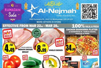 Alnejmah Fine Foods Inc. Flyer March 22 to 28