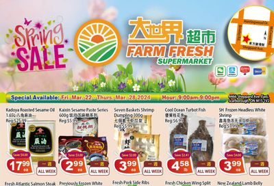 Farm Fresh Supermarket Flyer March 22 to 28