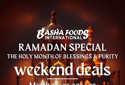 Basha Foods International Weekend Deals Flyer March 22 to 25