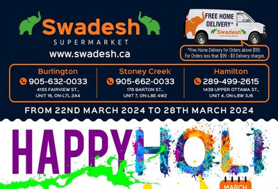 Swadesh Supermarket Flyer March 22 to 28