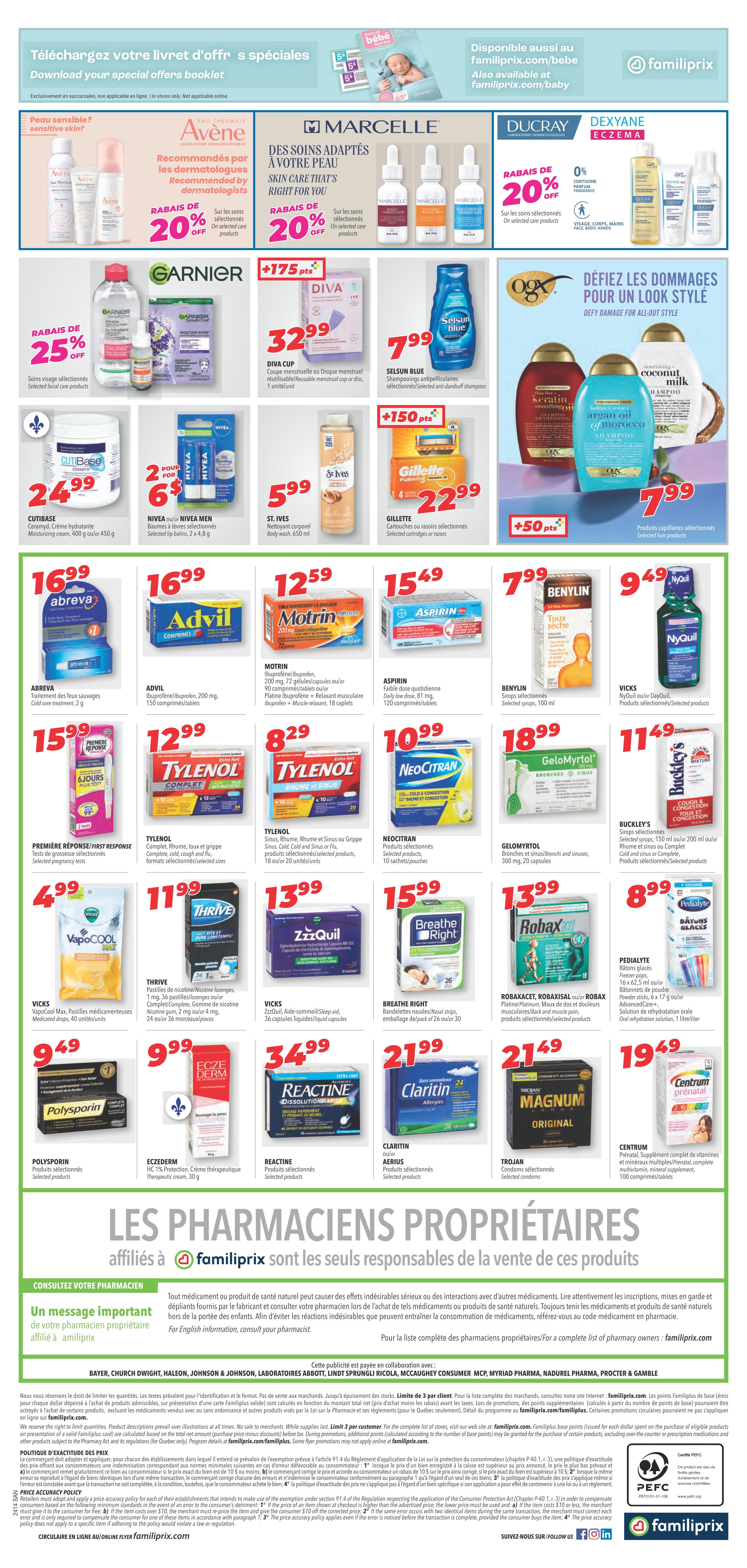 Familiprix Sante Flyer March 28 to April 3