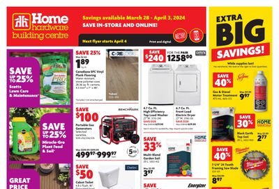 Home Hardware Building Centre (ON) Flyer March 28 to April 3