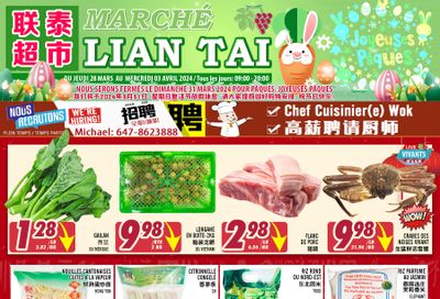 Marche Lian Tai Flyer March 28 to April 3