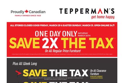 Tepperman's Flyer March 29 to April 4