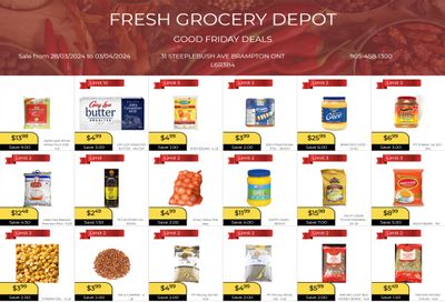 Fresh Grocery Depot Flyer March 28 to April 3