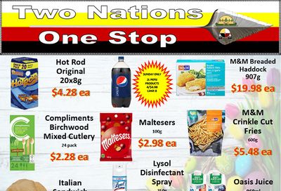 Two Nations One Stop Flyer March 29 to April 4