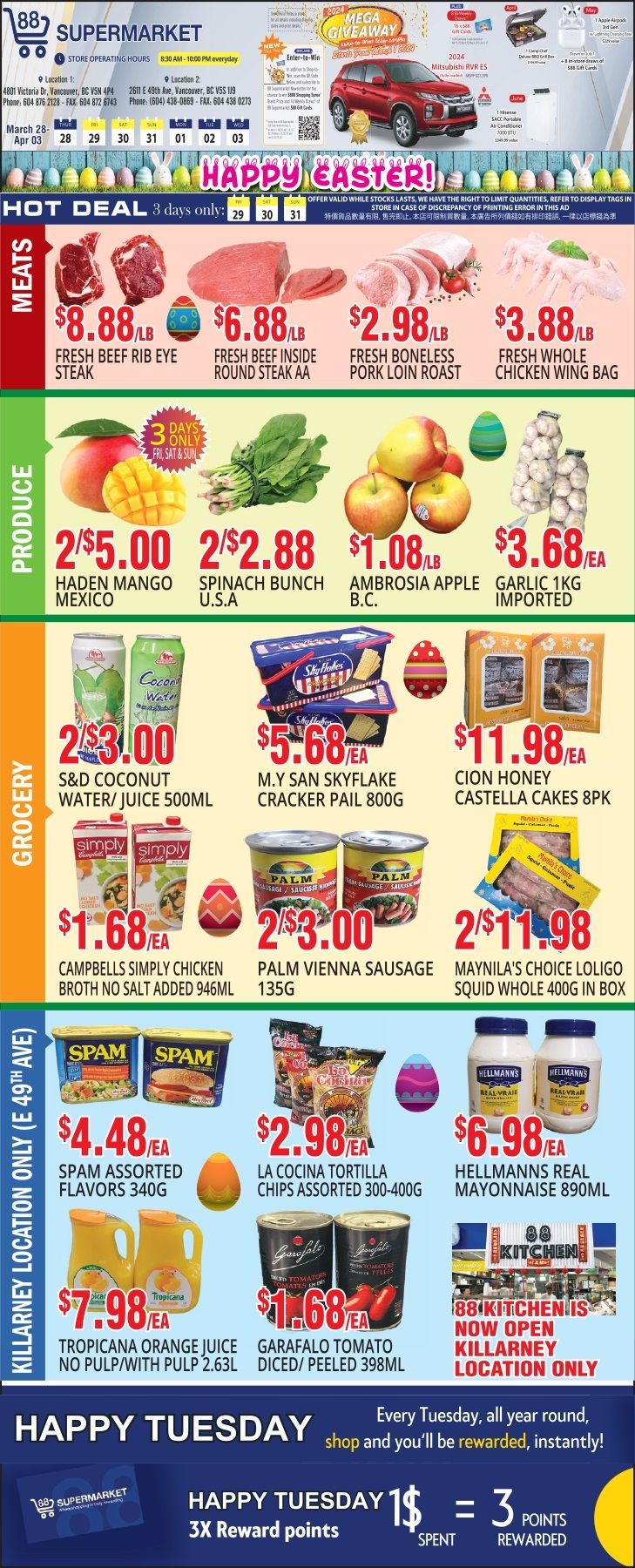 88 Supermarket Flyer March 28 to April 3