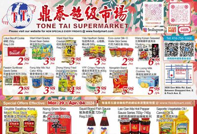Tone Tai Supermarket Flyer March 29 to April 4