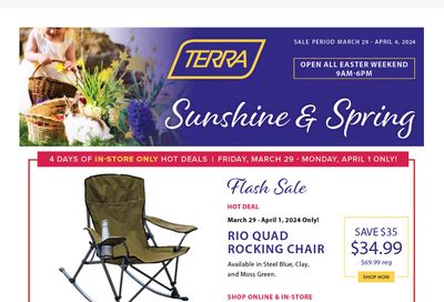 Terra Greenhouses Flyer March 29 to April 4