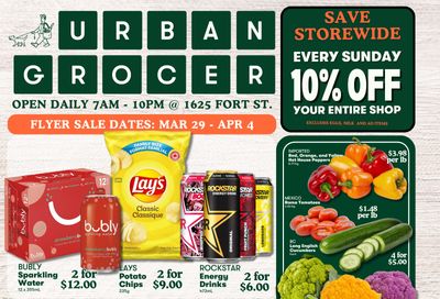 Urban Grocer Flyer March 29 to April 4