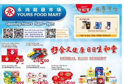 Yours Food Mart Flyer March 29 to April 4