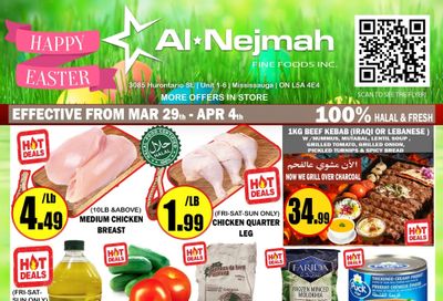 Alnejmah Fine Foods Inc. Flyer March 29 to April 4