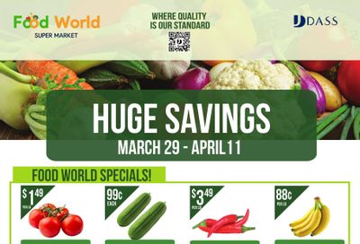 Food World Supermarket Flyer March 29 to April 11