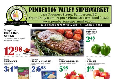 Pemberton Valley Supermarket Flyer March 31 to April 6