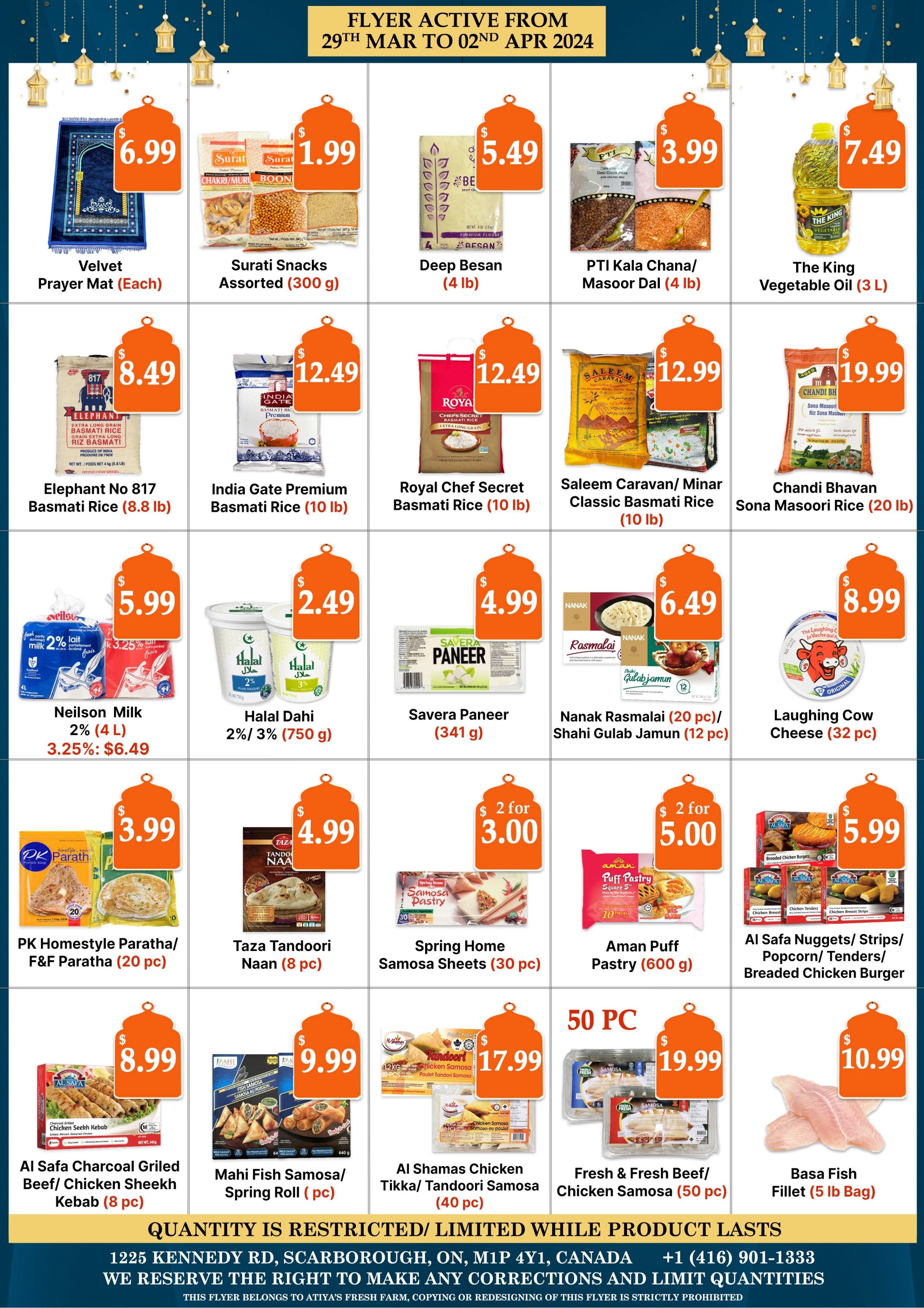 Atiya's Fresh Farm Flyer March 29 to April 2