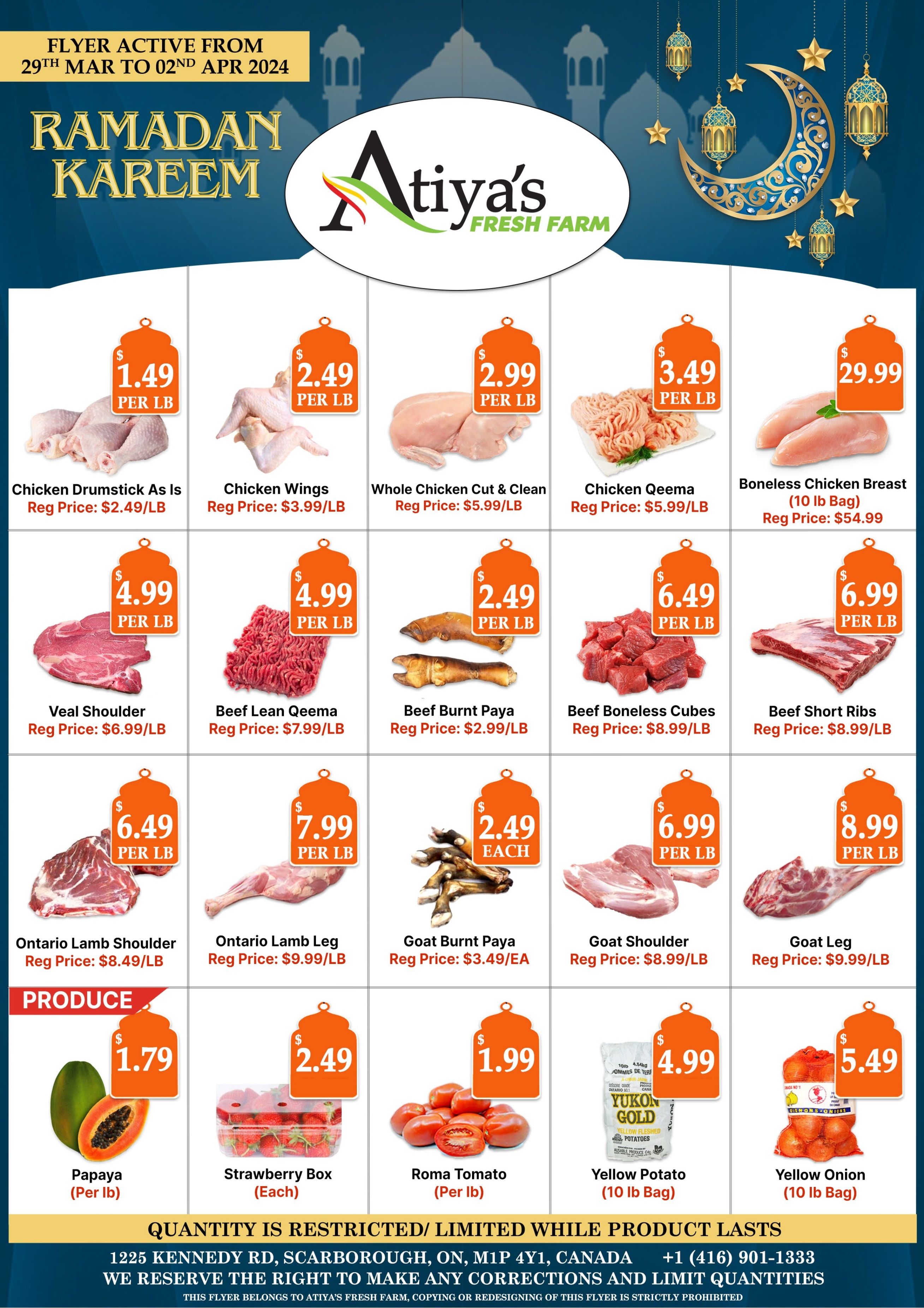 Atiya's Fresh Farm Flyer March 29 to April 2