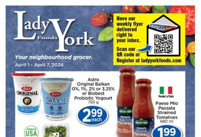 Lady York Foods Flyer April 1 to 7