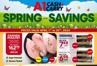 A-1 Cash and Carry Flyer April 1 to 30