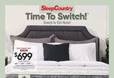 Sleep Country Flyer April 3 to 7
