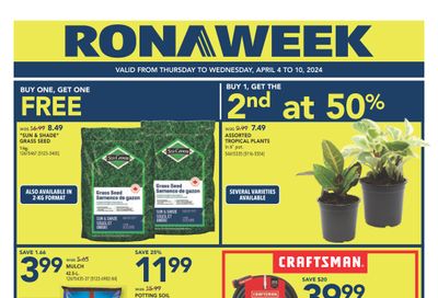 Rona (West) Flyer April 4 to 10