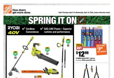 Home Depot (ON) Flyer April 4 to 10