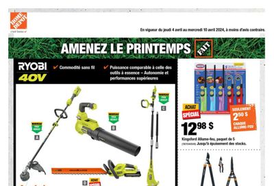 Home Depot (QC) Flyer April 4 to 10
