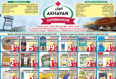 Akhavan Supermarche Flyer April 3 to 9