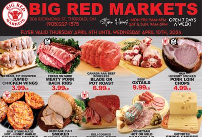 Big Red Markets Flyer April 4 to 10
