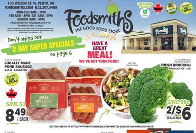 Foodsmiths Flyer April 4 to 11