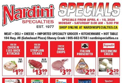 Nardini Specialties Flyer April 4 to 10