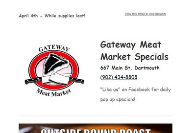 Gateway Meat Market Flyer April 4 to 10