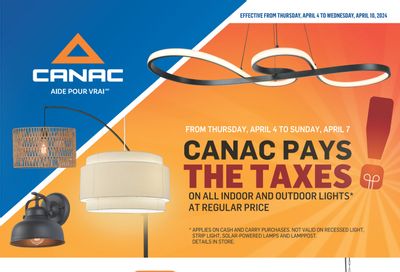 Canac Flyer April 4 to 10