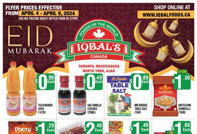 Iqbal Foods Flyer April 4 to 9