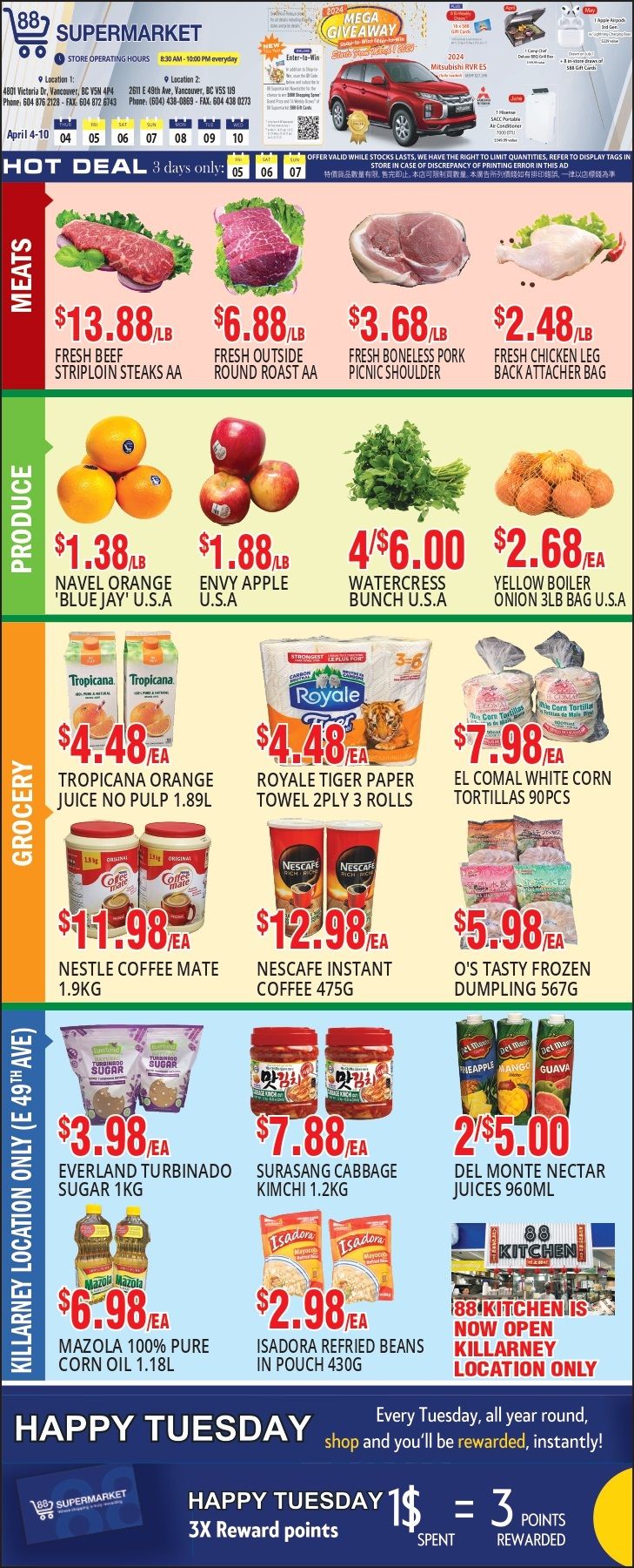 88 Supermarket Flyer April 4 to 10
