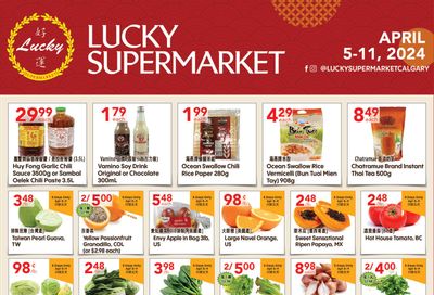 Lucky Supermarket (Calgary) Flyer April 5 to 11