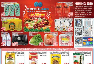 FreshLand Supermarket Flyer April 5 to 11
