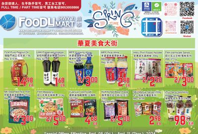 FoodyMart (HWY7) Flyer April 5 to 11