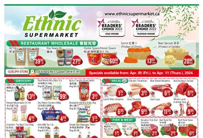 Ethnic Supermarket (Guelph) Flyer April 5 to 11
