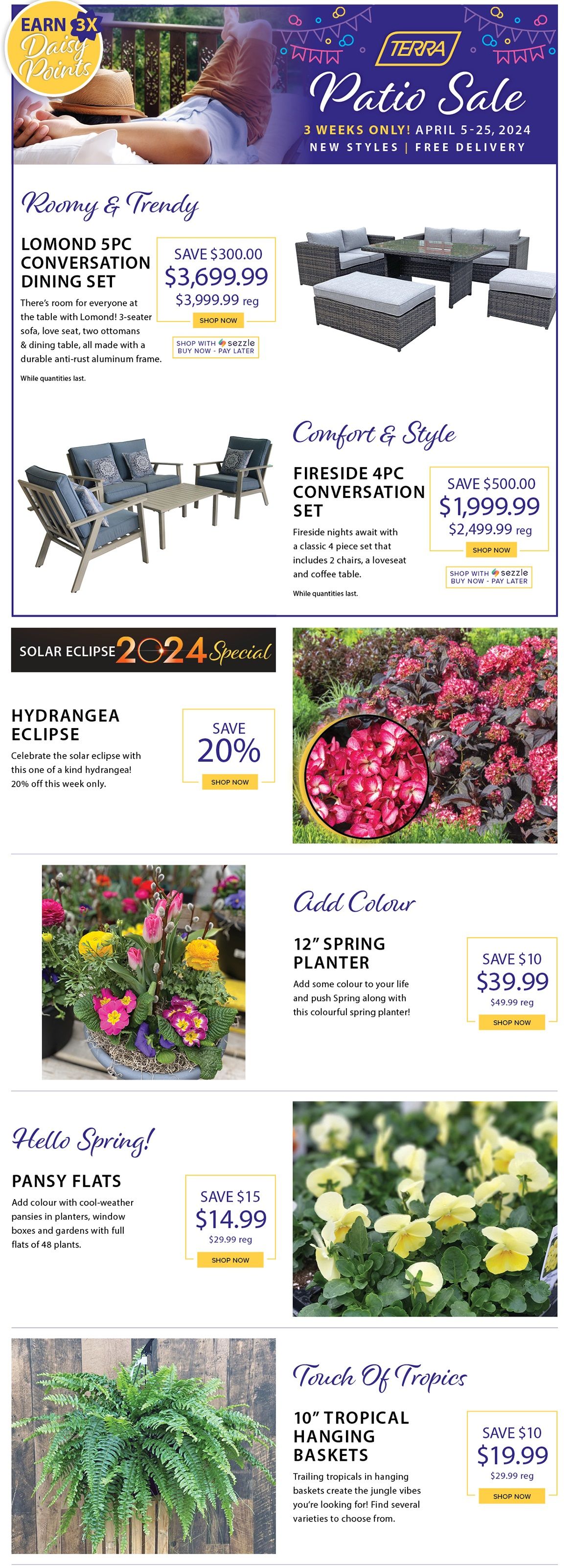 Terra Greenhouses Flyer April 5 to 11