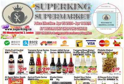Superking Supermarket (London) Flyer April 5 to 11