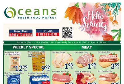 Oceans Fresh Food Market (West Dr., Brampton) Flyer April 5 to 11