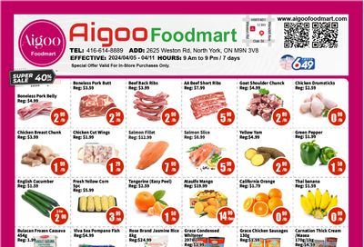 Aigoo Foodmart Flyer April 5 to 11