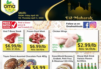 Oma Fresh Foods Flyer April 5 to 11